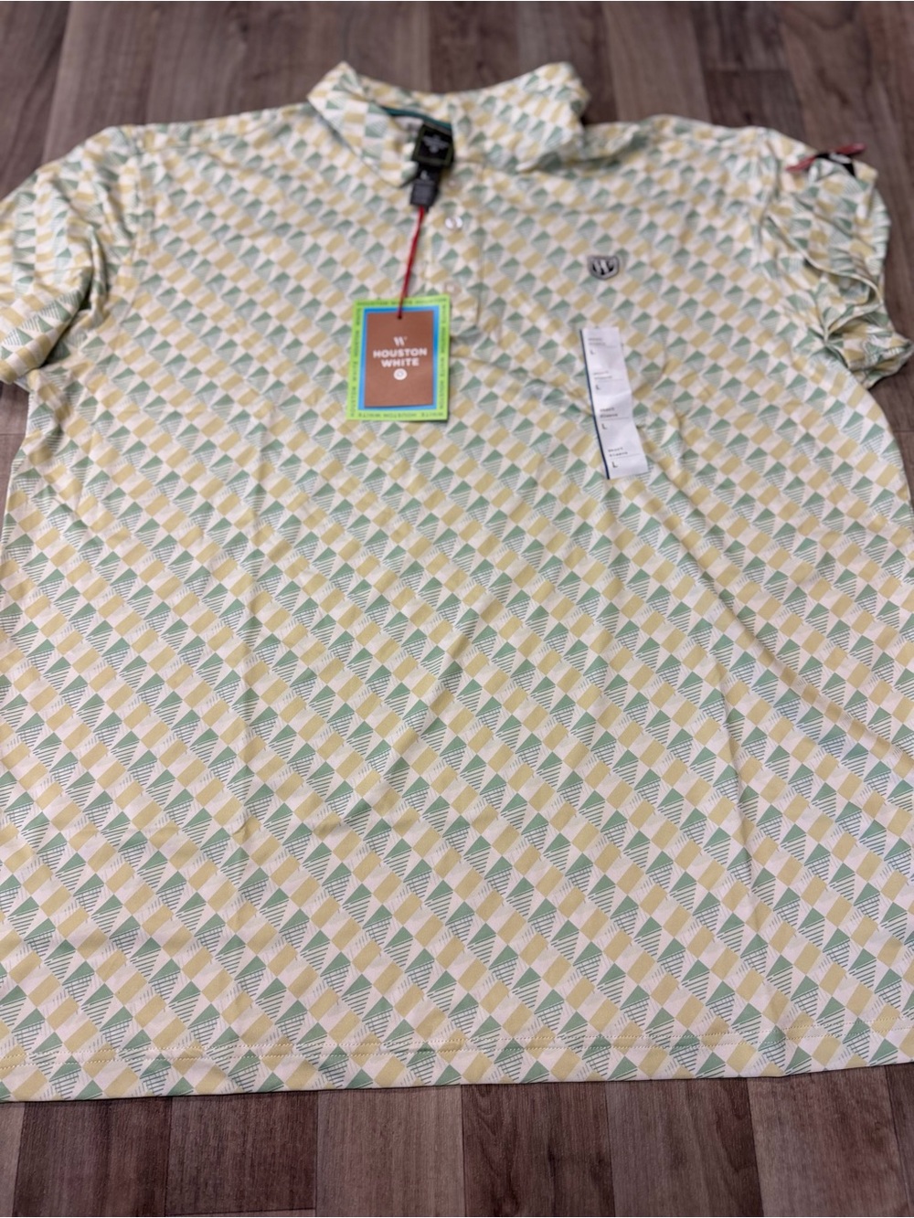 Houston White x Target Men’s Short Sleeve Polo Shirt size large